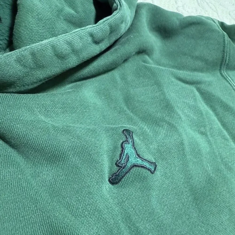 Nike Air Jordan Flight Fleece Essential Hooded Pullover Sweatshirt Fits Small
